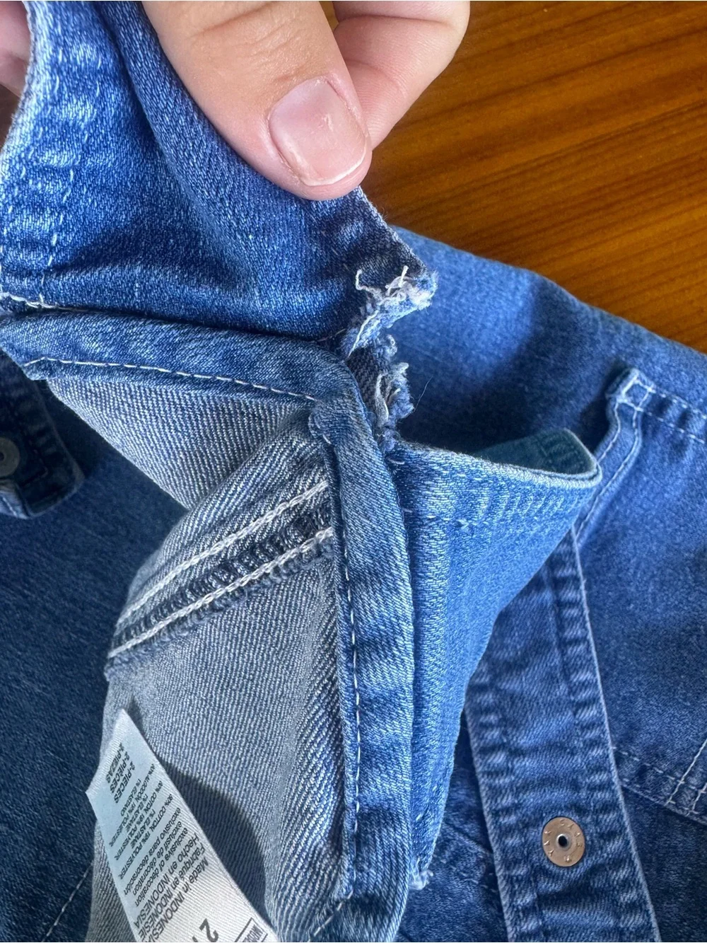 Carhartt Toddler Denim Shortall in Blue